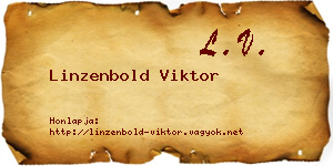 Linzenbold Viktor névjegykártya